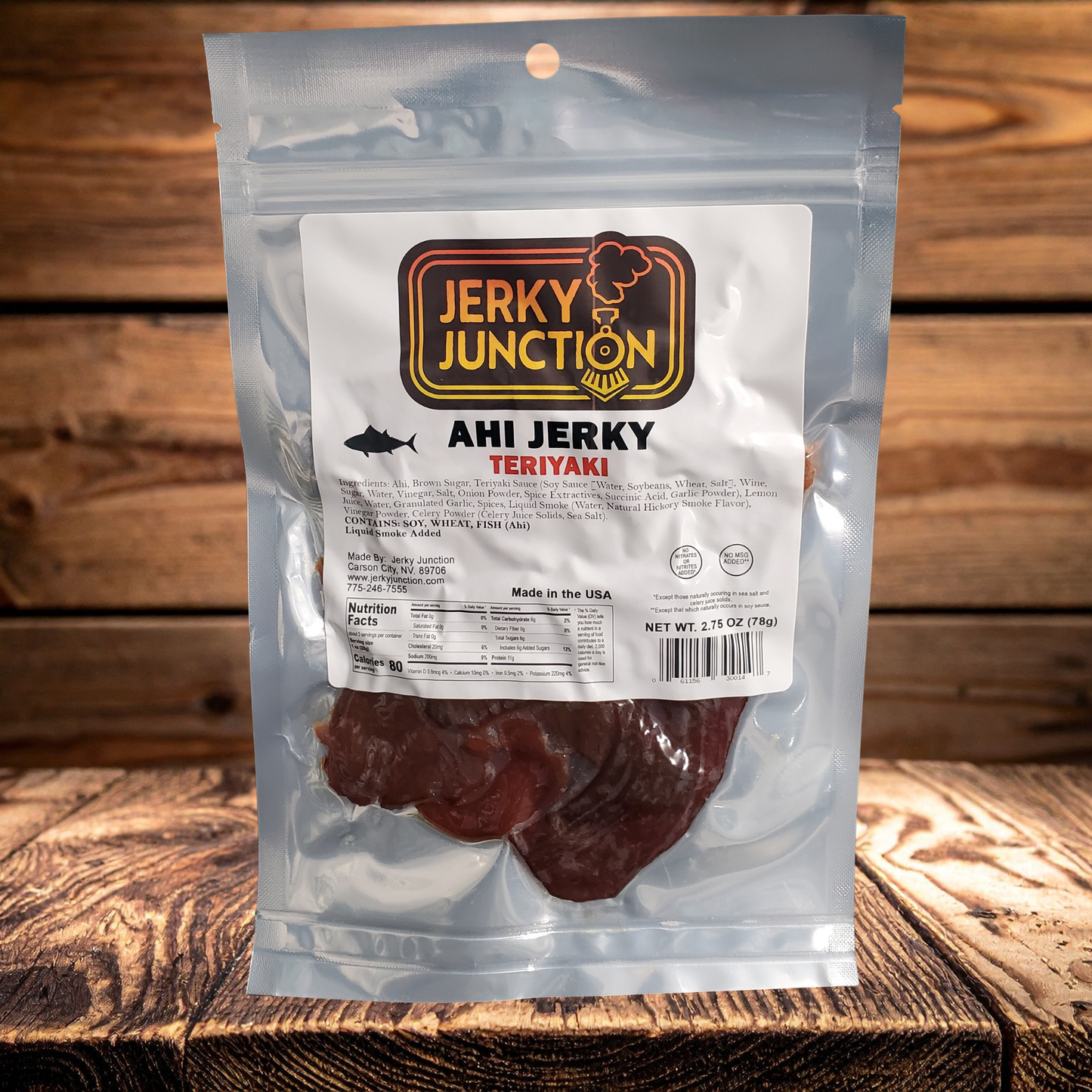 Ahi Teriyaki Jerky – Sweet & Savory (2.75 oz)