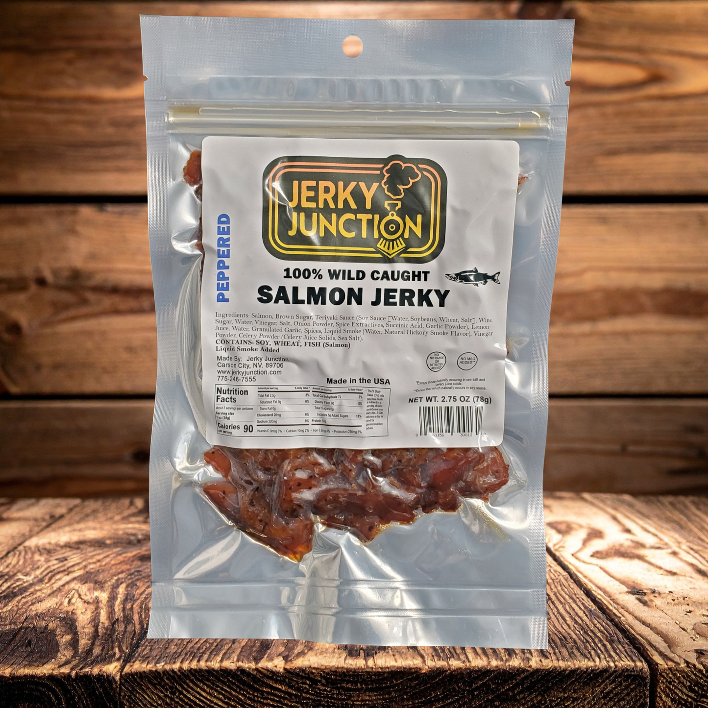 Salmon Jerky – Bold Pepper (2.75 oz)