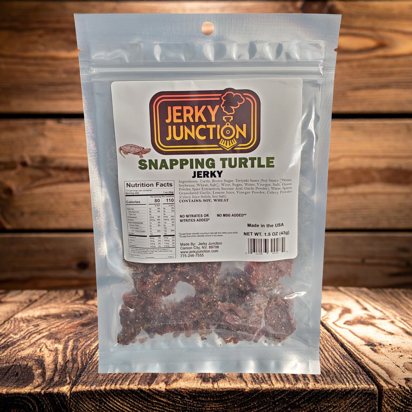Snapping Turtle Jerky – Secret Marinade (1.5 oz)