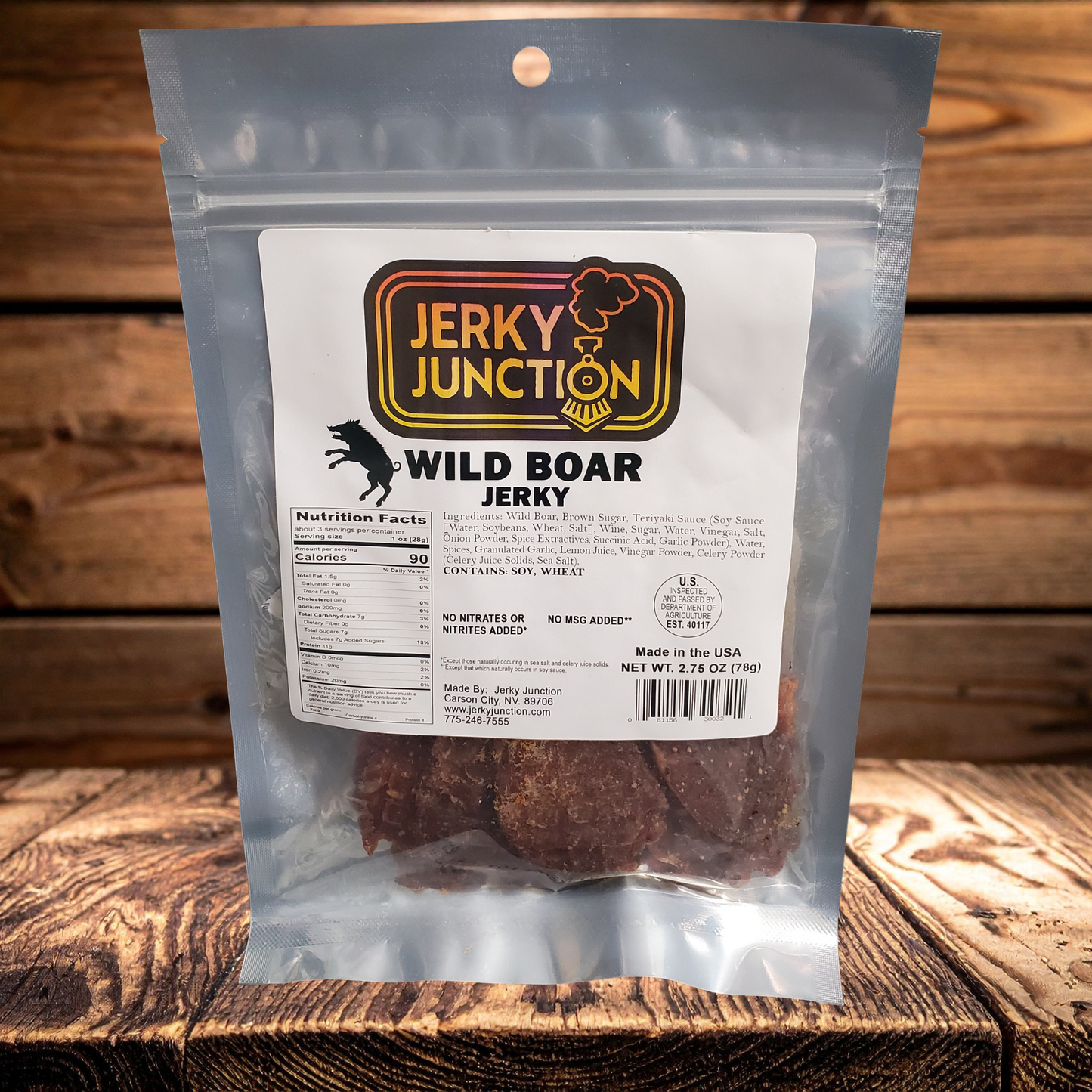 Wild Boar Jerky – Texas Style (2.75 oz)