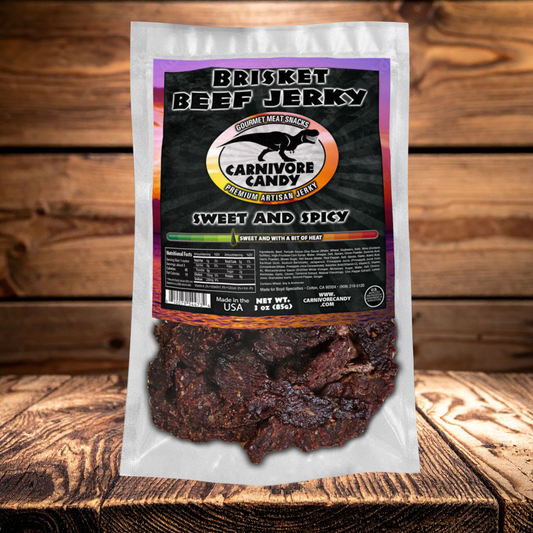 Sweet & Spicy Brisket Beef Jerky | Premium Smoked Jerky