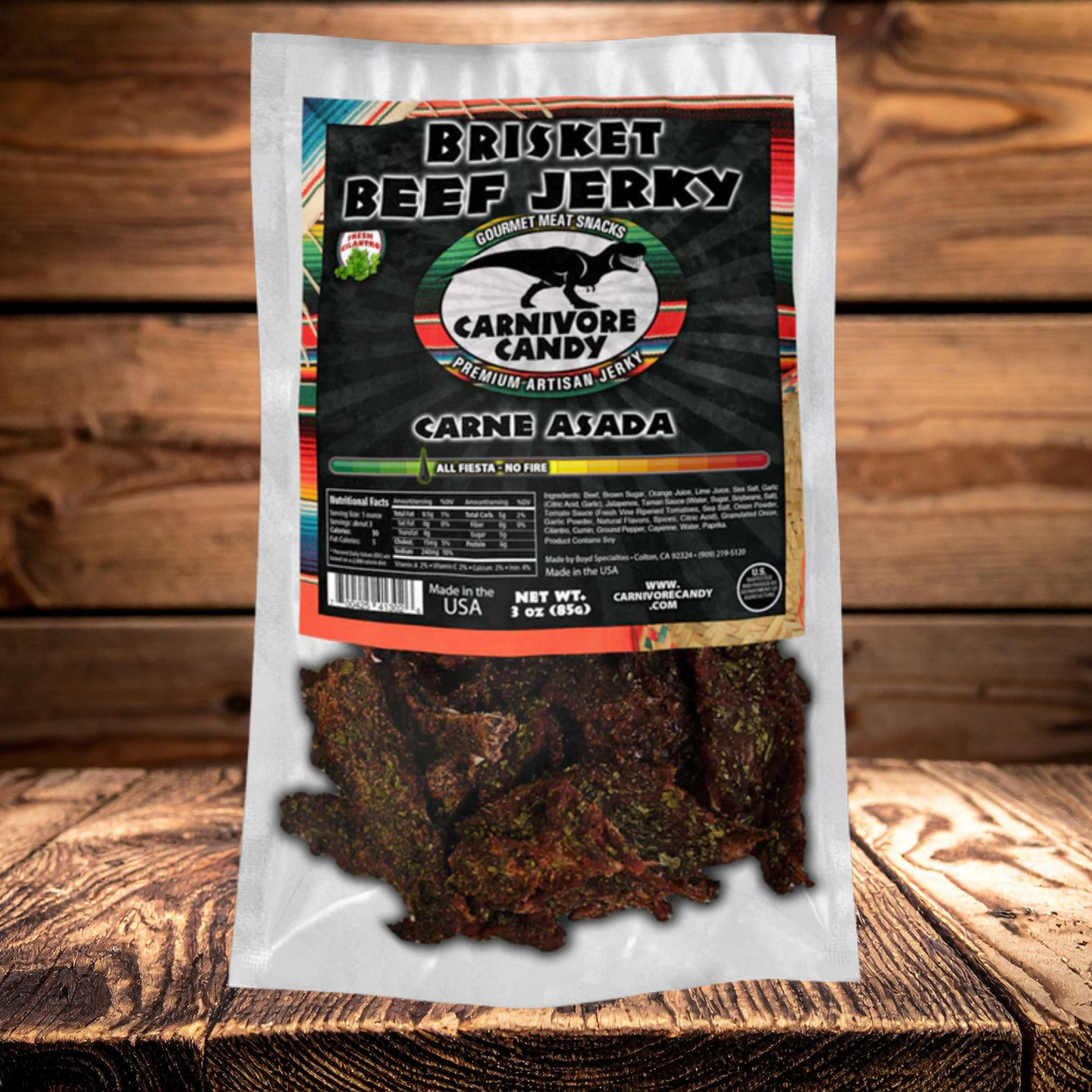 Carne Asada Brisket Beef Jerky | Premium Smoked Jerky