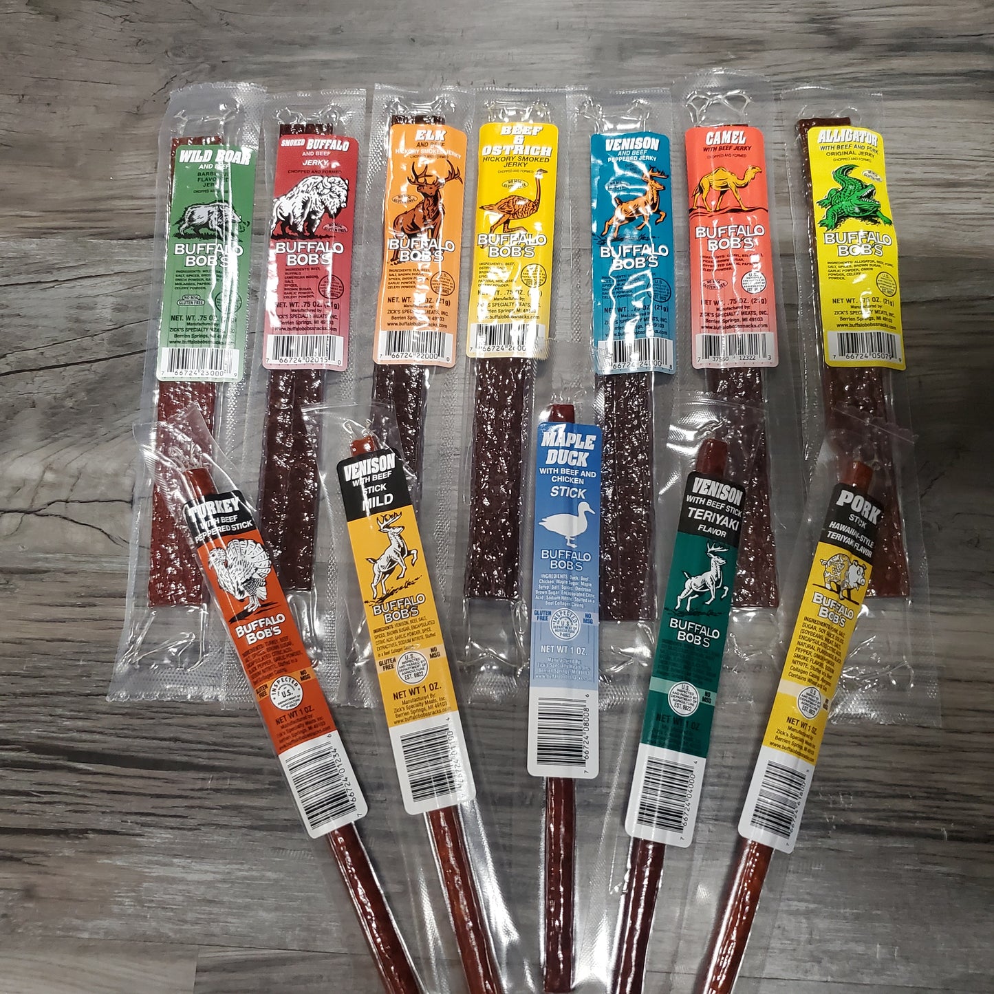 Exotic Jerky Stick Sampler – 12 Pack Variety Bundle