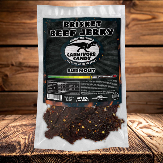Burnout Brisket Beef Jerky | Medium Heat Jerky