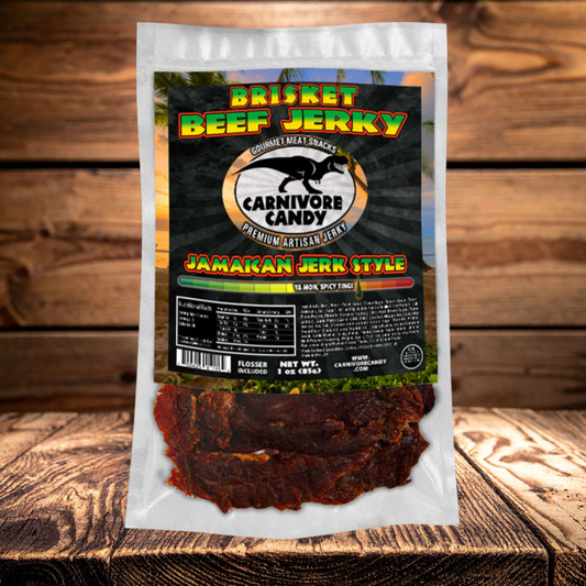 Jamaican Jerk Style Brisket Beef Jerky | Premium Smoked Jerky