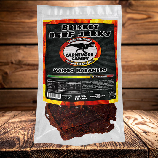 Mango Habanero Brisket Beef Jerky | Premium Smoked Jerky