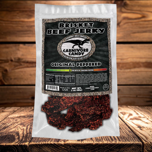 Original Peppered Brisket Beef Jerky | Premium Smoked Jerky